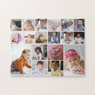 Design Your Own 18 Photo Collage Jigsaw Puzzle