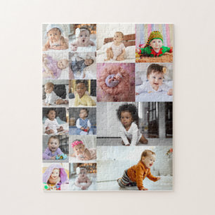 Design Your Own 18 Photo Collage  Jigsaw Puzzle