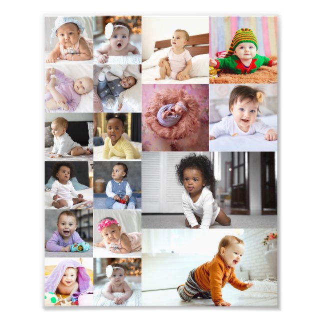 Design Your Own 18 Photo Collage  Print (Front)