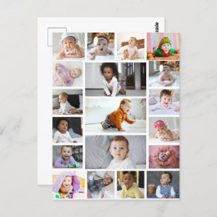 Design Your Own 19 Photo Collage  Postcard