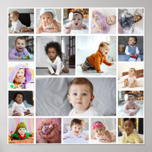 Design Your Own 19 Photo Collage Poster