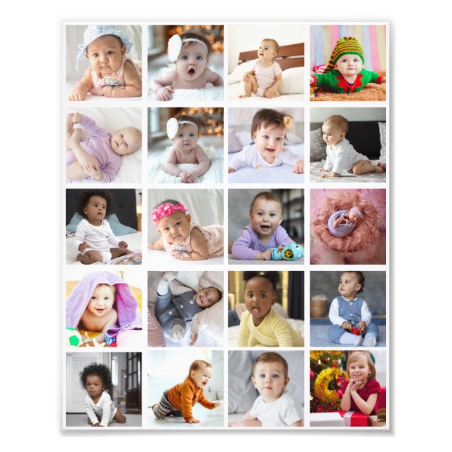 Design Your Own 20 Photo Collage  (Front)