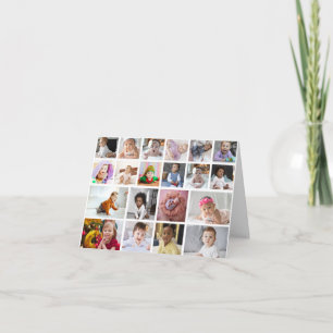 Design Your Own 20 Photo Collage  Card