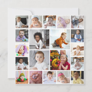 Design Your Own 20 Photo Collage Card