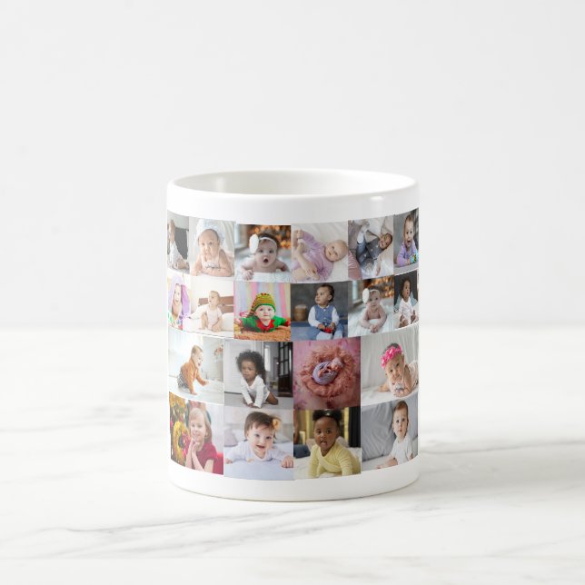 Design Your Own 20 Photo Collage  Coffee Mug (Center)