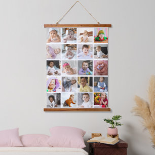 Design Your Own 20 Photo Collage  Hanging Tapestry