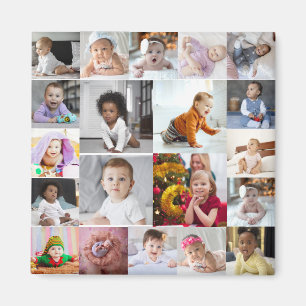 Design Your Own 20 Photo Collage Magnet