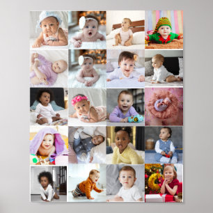 Design Your Own 20 Photo Collage  Poster