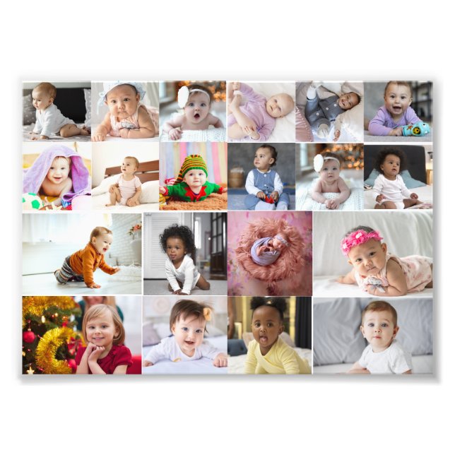 Design Your Own 20 Photo Collage  Print (Front)