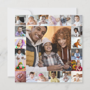 Design Your Own 21 Photo Collage Card