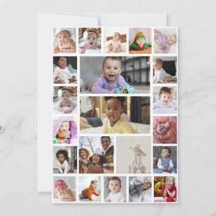 Design Your Own 22 Photo Collage Framed Art Announcement