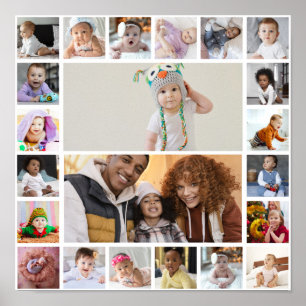 Design Your Own 22 Photo Collage Poster