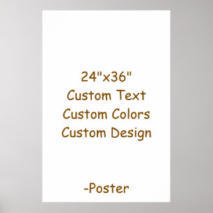 Design Your Own 24"x36" Matte Poster