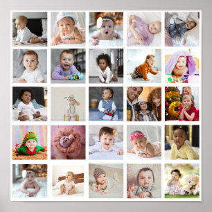 Design Your Own 25 Photo Collage Poster