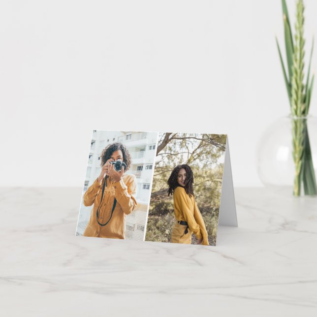 Design Your Own 2 Photo Collage Announcement (Front)