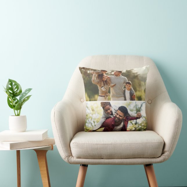Design Your Own 2 Photo Collage Cushion (Chair)