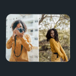 Design Your Own 2 Photo Collage Magnet<br><div class="desc">Customise your own personal photography. You can make this custom product for special occasions like weddings,  birthdays,  Christmas,  Holidays,  Memorials,  Graduation,  Anniversaries and more. It can also be given as a gift to your best friend,  close friend,  family,  and relatives.</div>
