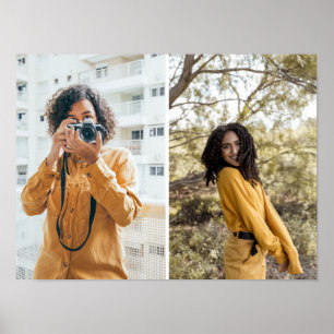 Design Your Own 2 Photo Collage Poster