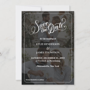 Design Your Own 2 Photo Collage Save The Date Invitation