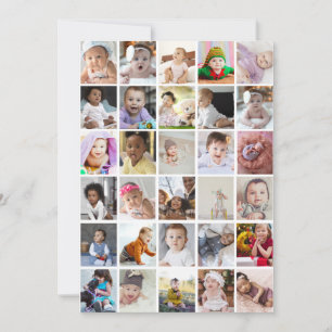 Design Your Own 30 Photo Collage Card