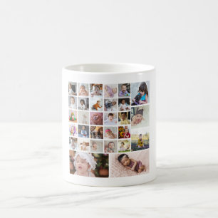 Design Your Own 30 Photo Collage Coffee Mug