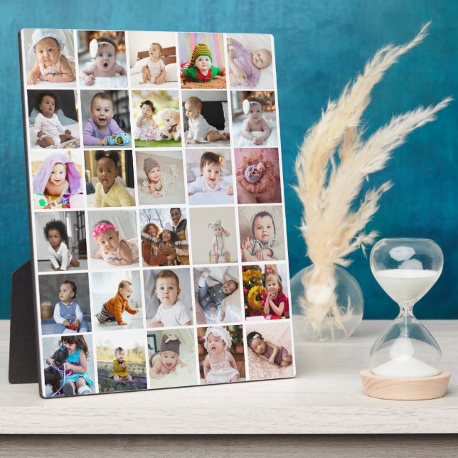 Design Your Own 30 Photo Collage Plaque (Side)