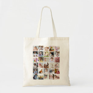 Design Your Own 30 Photo Collage Tote Bag