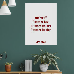 Design Your Own 30"x40" Matte Poster