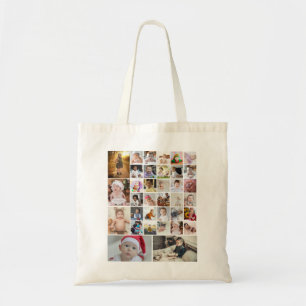 Design Your Own 35 Photo Collage Tote Bag