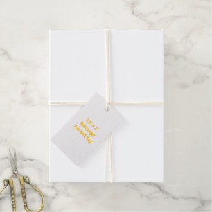 Design Your Own 3.5" x 2" Rectangle Cotton Twine Gift Tags