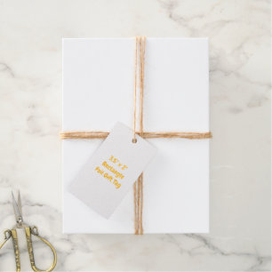 Design Your Own 3.5" x 2" Rectangle Jute Twine Gift Tags