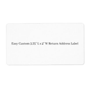 Design Your Own 3.75" L x 2" W Return Address 