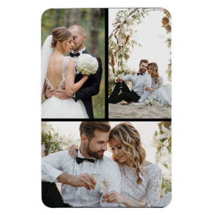 Design Your Own 3 Photo Collage Magnet
