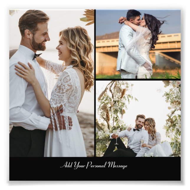 Design Your Own 3 Photo Collage Print (Front)