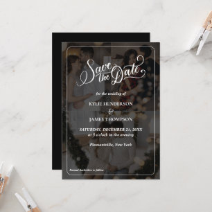 Design Your Own 3 Photo Collage Save The Date Invitation