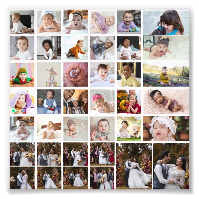 Design Your Own 40 Photo Collage (Front)