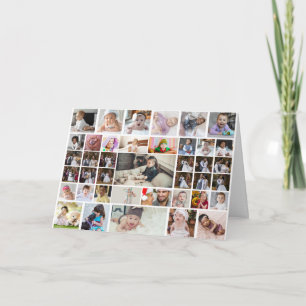 Design Your Own 40 Photo Collage Card