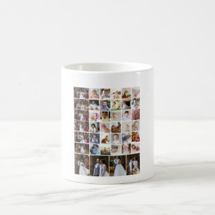 Design Your Own 40 Photo Collage Coffee Mug