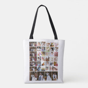 Design Your Own 40 Photo Collage Tote Bag