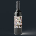 Design Your Own 40 Photo Collage Wine Label<br><div class="desc">Customise your photography. You can make this custom product for special occasions like weddings,  birthdays,  Christmas,  Holidays,  Memorials,  Graduation,  Anniversaries and more. It can also be given as a gift to your best friend,  close friend,  family,  and relatives.</div>