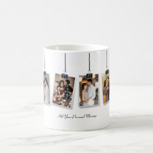 Design Your Own 4 Photo Collage Coffee Mug