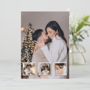 Design Your Own 4 Photo Collage Holiday Card
