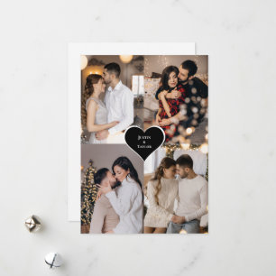 Design Your Own 4 Photo Collage Holiday Card