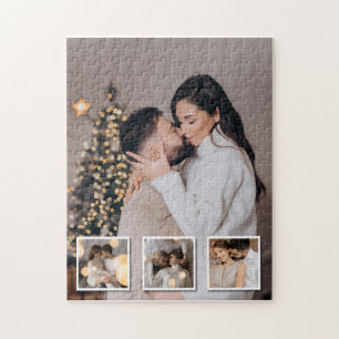 Design Your Own 4 Photo Collage Jigsaw Puzzle