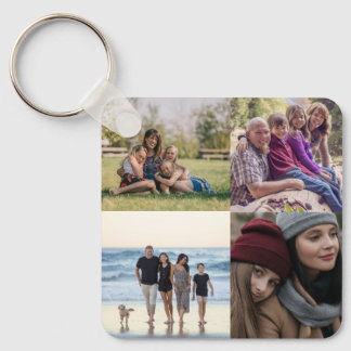 Design Your Own 4 Photo Collage Key Ring