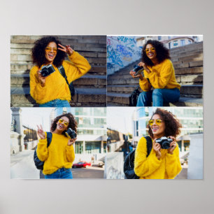 Design Your Own 4 Photo Collage Poster