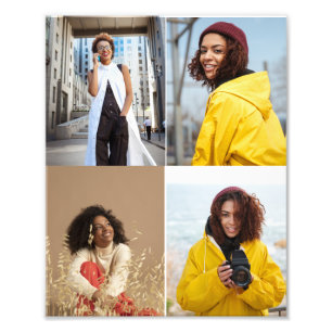 Design Your Own 4 Photo Collage Print