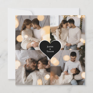 Design Your Own 4 Photo Collage Thank You Card