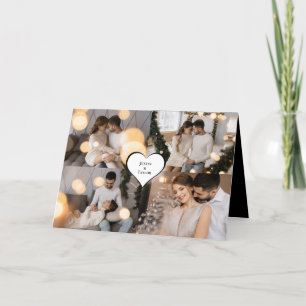 Design Your Own 4 Photo Collage Thank You Card