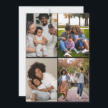 Design Your Own 4 Photo Collage Thank You Card<br><div class="desc">Customise your photography. You can make this custom product for special occasions like weddings,  birthdays,  Christmas,  Holidays,  Memorials,  Graduation,  Anniversaries and more. It can also be given as a gift to your best friend,  close friend,  family,  and relatives.</div>